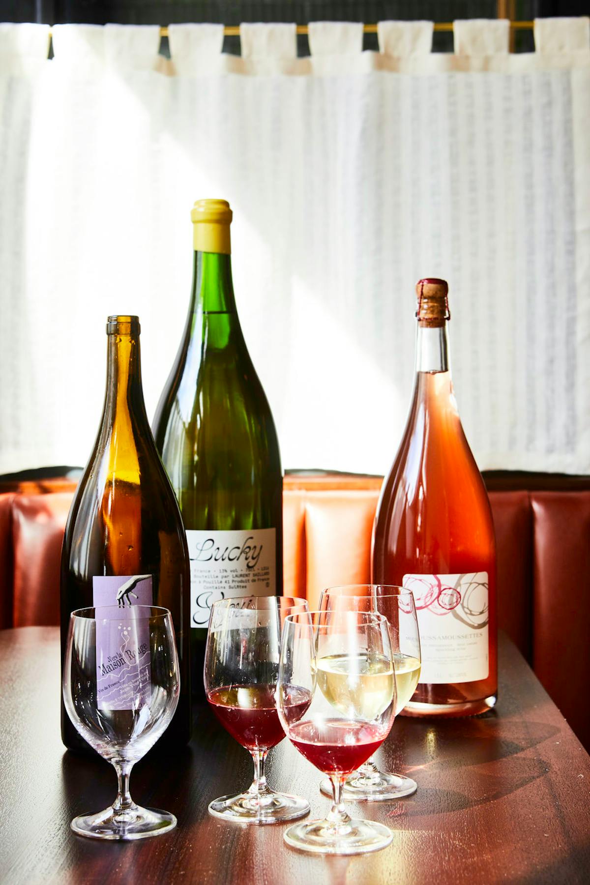 a bottle of wine on a table